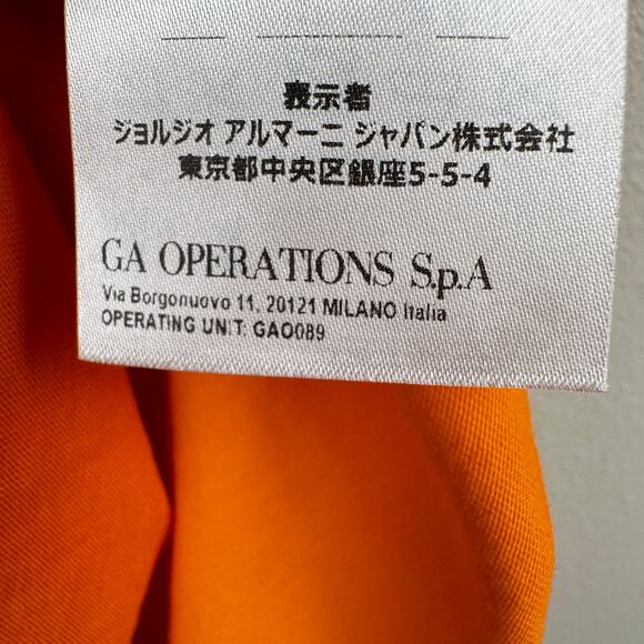 Armani Exchange Men's Tee Shirt Graphic Logo Crew Neck Short Sleeve Orange Med - Picture 8 of 10